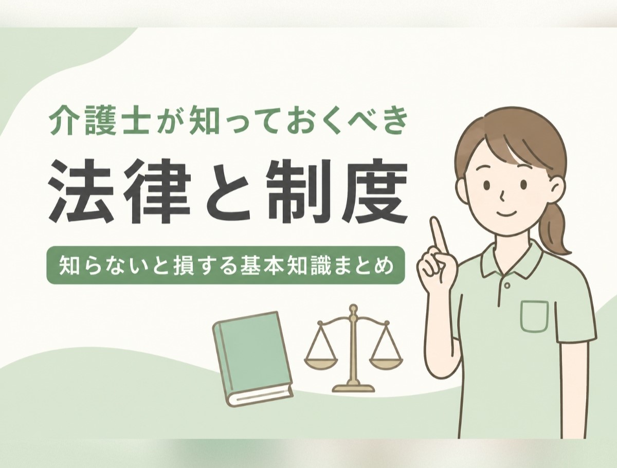 介護士が知っておくべき法律と制度｜知らないと損する基本知識まとめ